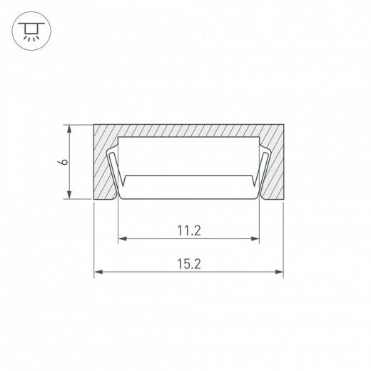 Короб накладной Arlight MIC 29024