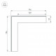 Соединитель угловой L-образный накладной Arlight S-LUX 030096