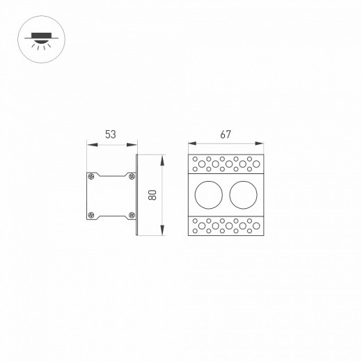 Встраиваемый светильник Arlight ORIENT 031923
