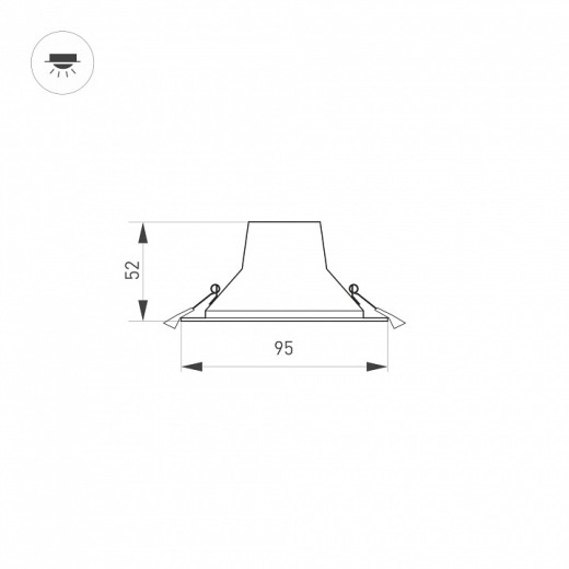 Встраиваемый светильник Arlight STORM 032430