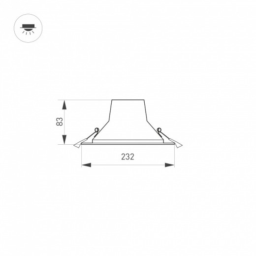 Встраиваемый светильник Arlight STORM 032435