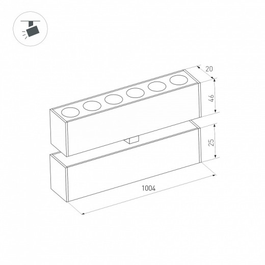 Накладной светильник Arlight MAG-25 034233