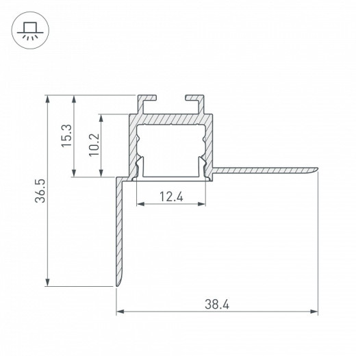 Профиль для карнизов Arlight ARH-CEIL 034979