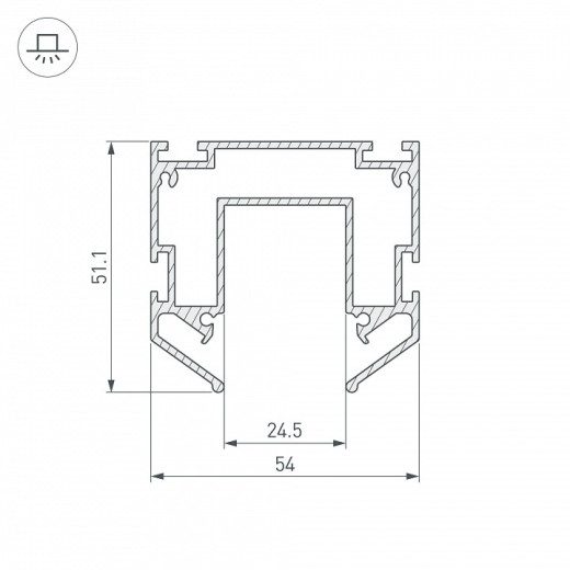 Профиль-держатель Arlight MAG-25 035719