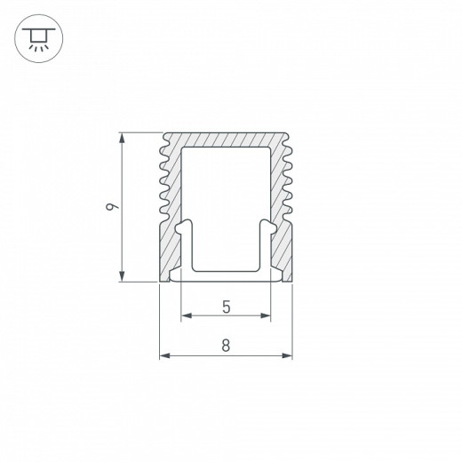 Профиль накладной Arlight SL-MINI 036031