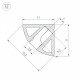 Профиль накладной угловой внутренний Arlight SL-KANT 038197
