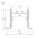 Профиль встраиваемый Arlight SL-LINIA 039389