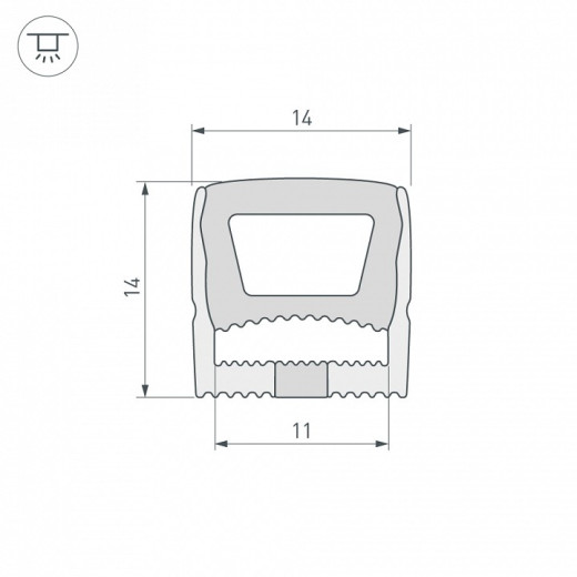 Короб накладной гибкий Arlight WPH 041092