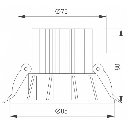 Встраиваемый светильник Arlight ATOLL 044593