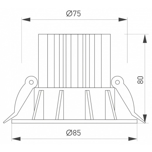 Встраиваемый светильник Arlight ATOLL 044613