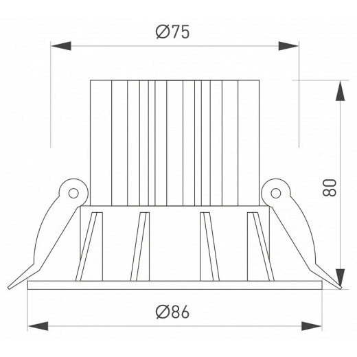 Встраиваемый светильник Arlight FOGGY 044623