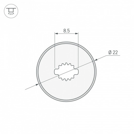 Профиль накладной гибкий Arlight WPH-FLEX 045866