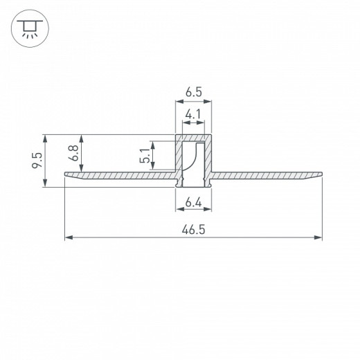 Профиль встраиваемый Arlight FANTOM 052377