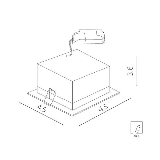 Встраиваемый светильник Arte Lamp Grill A3153PL-1BK