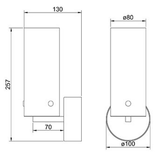 Бра Arte Lamp Lanterna A3606AP-8BK