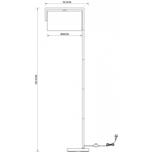 Торшер Arte Lamp Aperol A5031PN-1SS