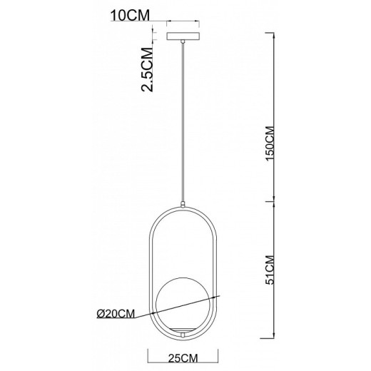 Подвесной светильник Arte Lamp Matisse A7746SP-1AB