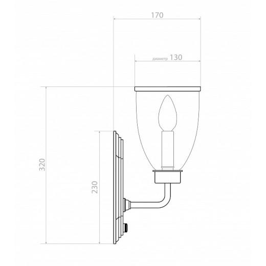 Бра Covali  WL-30378