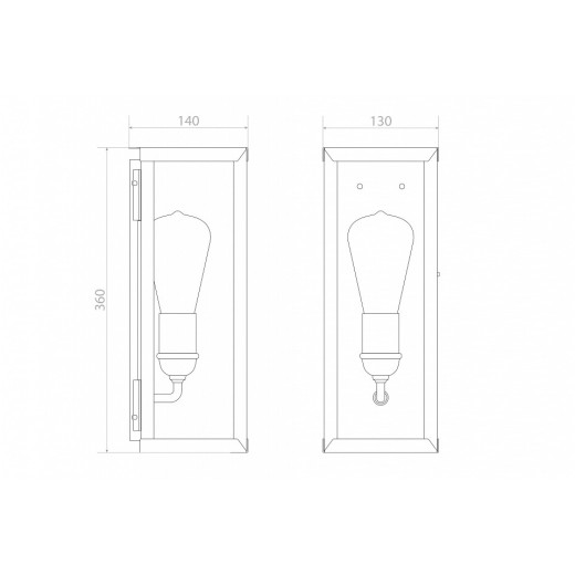 Накладной светильник Covali  WL-38004