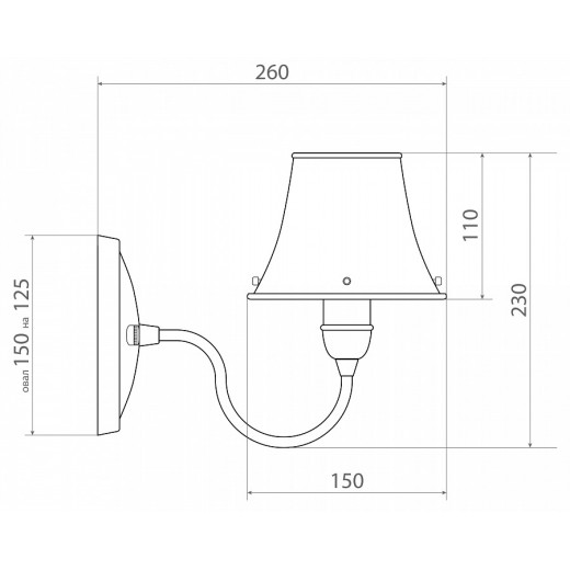 Бра Covali  WL-38006