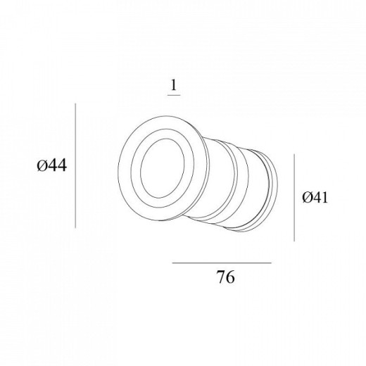 Встраиваемый светильник Denkirs DK1015 DK1015-BK