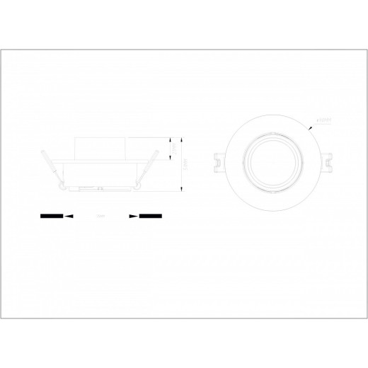 Встраиваемый светильник Denkirs Rond DK3120-WH