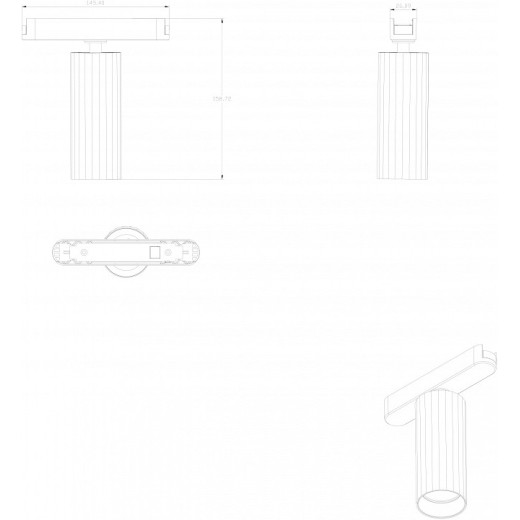 Светильник на штанге Denkirs AIR SPOT DK5311-BK