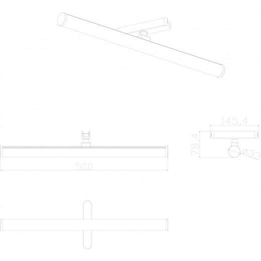 Накладной светильник Denkirs AIR RAY DK5355-BK