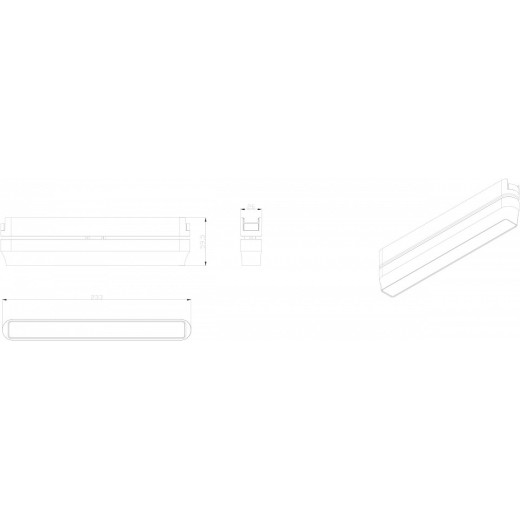 Накладной светильник Denkirs AIR LINEAR DK5363-BK
