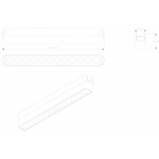 Накладной светильник Denkirs AIR GRILL DK5365-BK