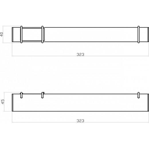 Накладной светильник Denkirs BELTY LINEAR DK5574-BK