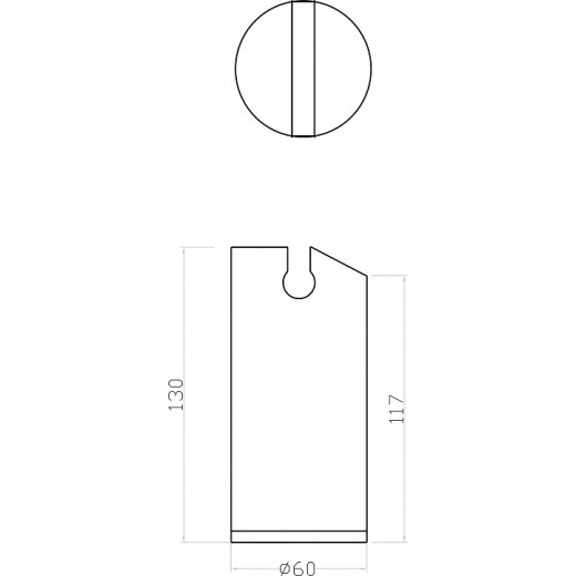 Заглушка для трека-ремня Denkirs BELTY BASE TR5516-BK