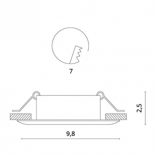 Встраиваемый светильник Divinare Sciuscia 1765/03 PL-1