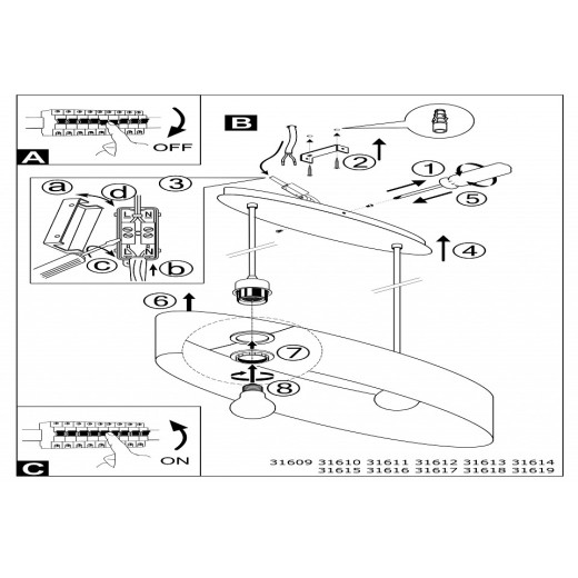 Подвесной светильник Eglo ПРОМО Maserlo 31614