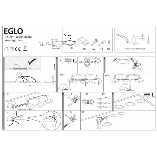 Встраиваемый светильник Eglo ПРОМО Fueva-C 32881