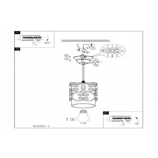 Подвесной светильник Eglo ПРОМО Cardigan 49201