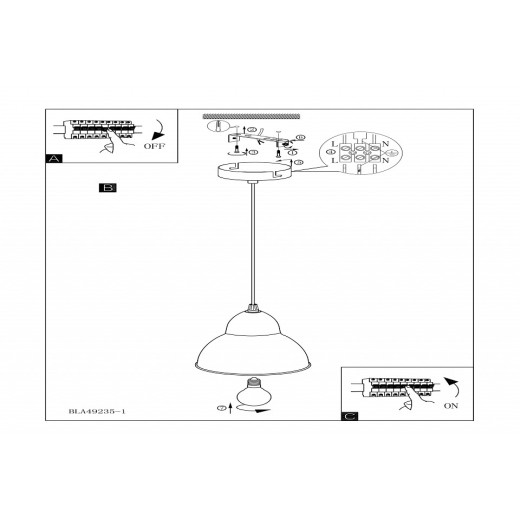 Подвесной светильник Eglo ПРОМО Truro 49235