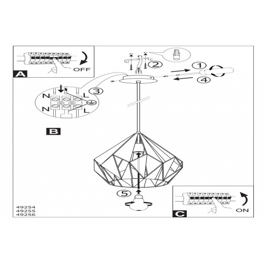 Подвесной светильник Eglo ПРОМО Carlton 1 49254