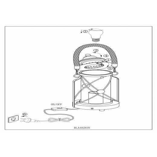 Настольная лампа декоративная Eglo ПРОМО Bradford 49283