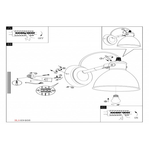 Спот Eglo ПРОМО Priddy 49468