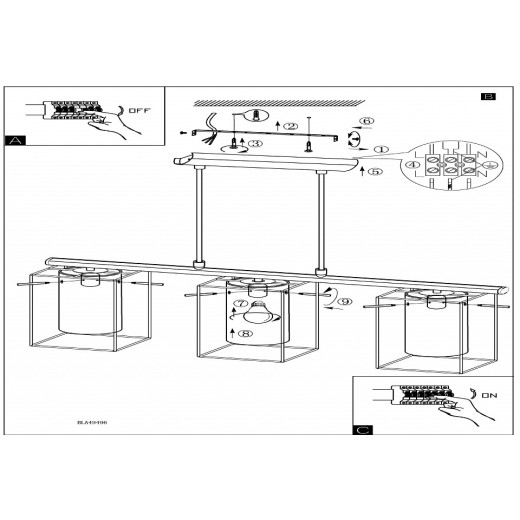 Подвесной светильник Eglo Loncino 49496