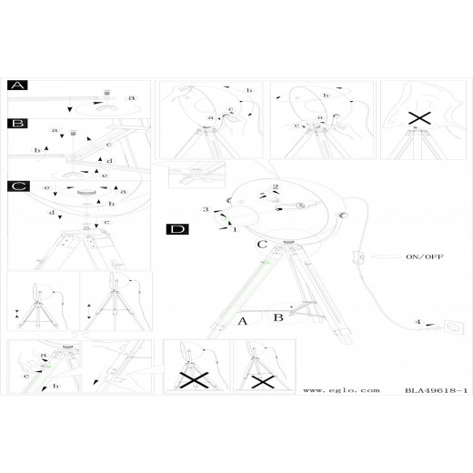 Торшер Eglo ПРОМО Covaleda 49618