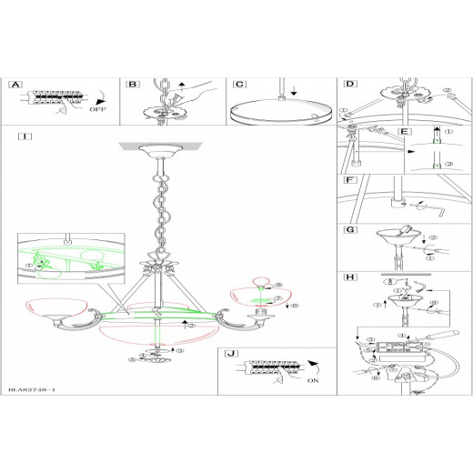 Подвесная люстра Eglo ПРОМО Savoy 82748