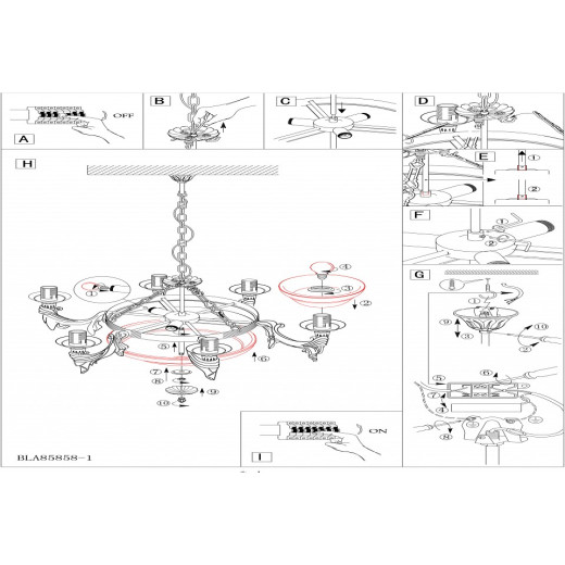 Подвесная люстра Eglo ПРОМО Marbella 85858