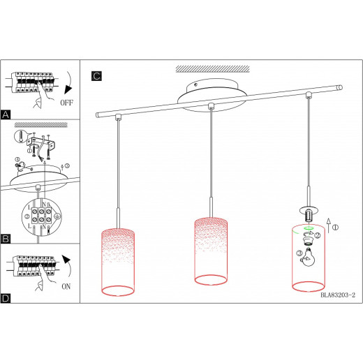 Подвесной светильник Eglo ПРОМО Troy 3 85978