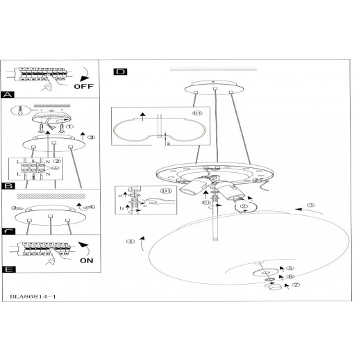 Подвесной светильник Eglo ПРОМО Optica 86815