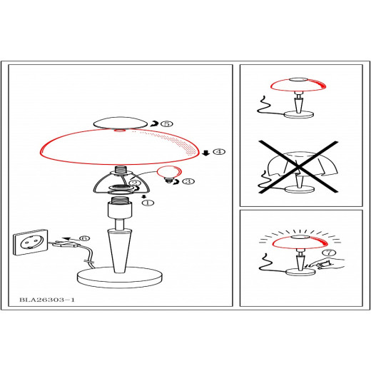 Настольная лампа декоративная Eglo ПРОМО Solo 1 87254