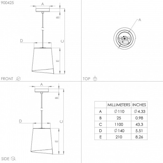 Подвесной светильник Eglo ПРОМО Bolivia 900425