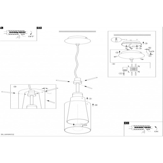 Подвесной светильник Eglo ПРОМО Pinto Nero 90304