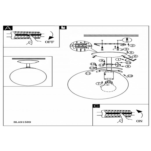 Светильник на штанге Eglo ПРОМО Rondo 91589